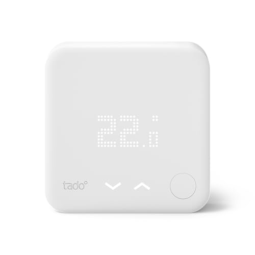 tado° Funk-Temperatursensor – Wifi Zusatzprodukt für smarte Heizkörperthermostate – digitale Raumtemperaturmessung für optimale Heizkörpersteuerung per App – einfache Installation – Heizkosten sparen