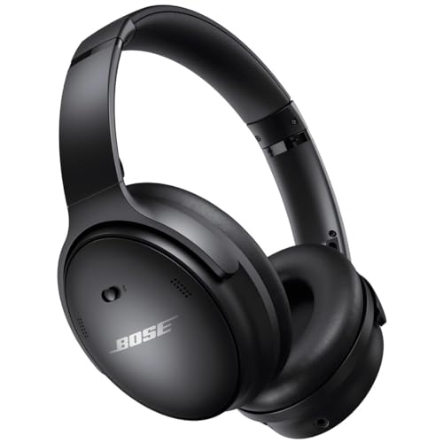 Bose QuietComfort 45 kabellose Noise-Cancelling-Bluetooth-Kopfhörer, Mikro, Schwarz, Einheitsgröße, 866724-0100