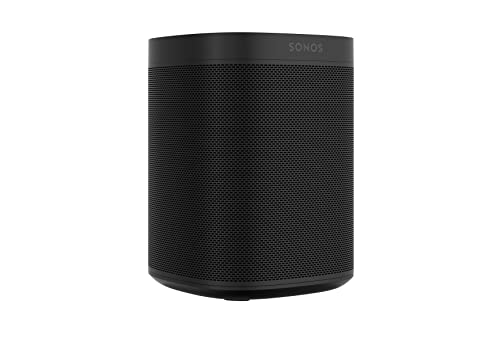 Sonos One Smart Speaker, schwarz – Intelligenter WLAN Lautsprecher mit Alexa Sprachsteuerung, Google Assistant & AirPlay – Multiroom Speaker für unbegrenztes Musikstreaming