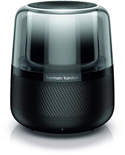 Harman Kardon Allure – Sprachgesteuerter Bluetooth-Lautsprecher mit Alexa – Schwarze Musikbox mit modernen Lichteffekten