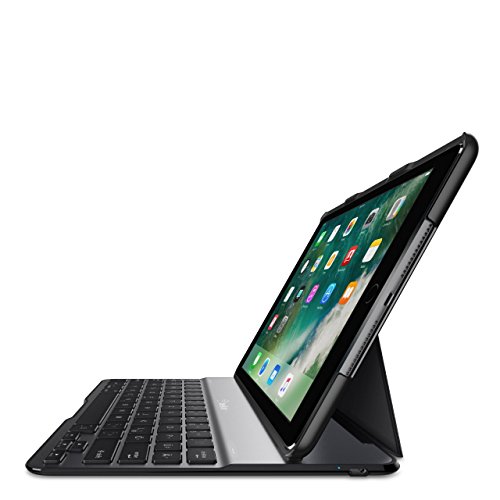 Belkin Drahtlose QODE Ultimate Lite Bluetooth Premium-Tastatur (mit Hülle für iPad, 9,7 Zoll, der 6. Generation (2018), iPad der 5. Generation (2017), iPad Air 1 (6 Monate Akkulaufzeit) schwarz