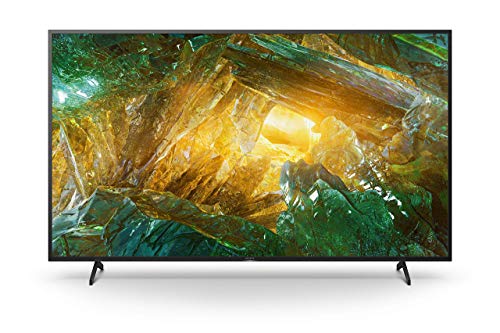 Sony KE-65XH8096 / KD-65XH8096 Bravia 164 cm (65 Zoll) Fernseher (Android TV, LED, 4K Ultra HD (UHD), High Dynamic Range (HDR), Smart TV, Sprachfernbedienung), Schwarz