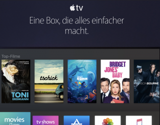 Bilder: Schicke neue AppleTV und Home Website online