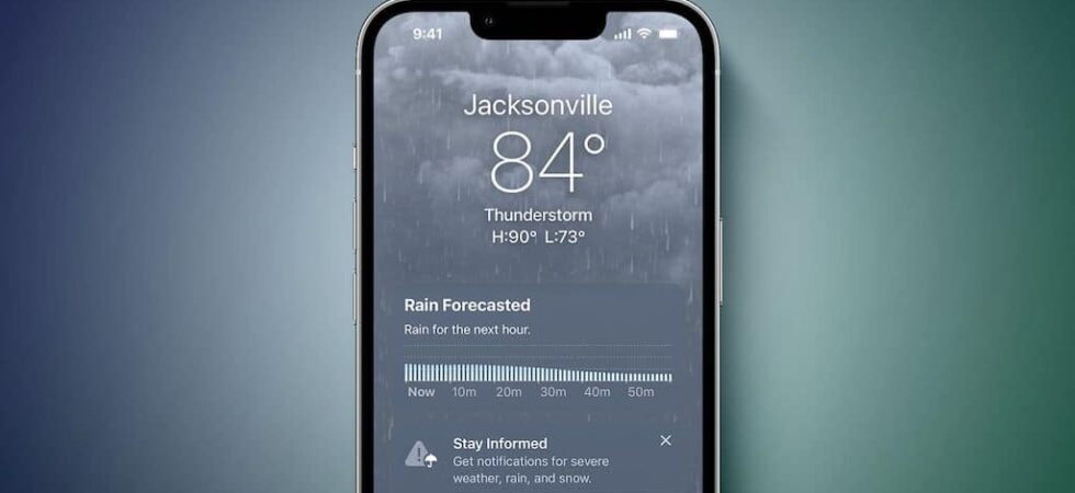 Gestört: Apples Wetter-App hat Aussetzer